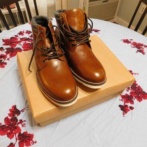 Crevo Javiar chukka boots men's Size 8 leather upper Chestnut Brown